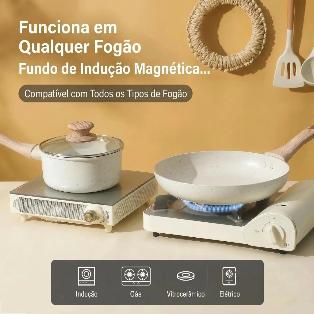 Funciona em qualquer fogão